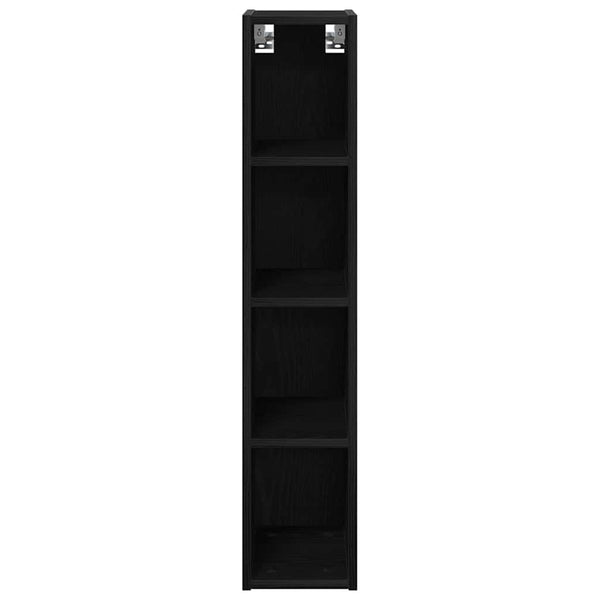 vidaXL Wall Cabinet Black Oak Look 20 x 29.5 x 100 cm