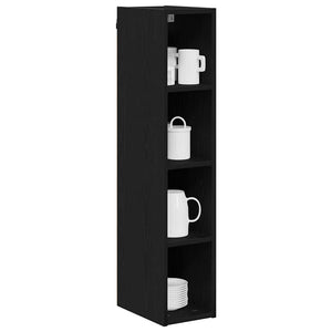 vidaXL Wall Cabinet Black Oak Look 20 x 29.5 x 100 cm
