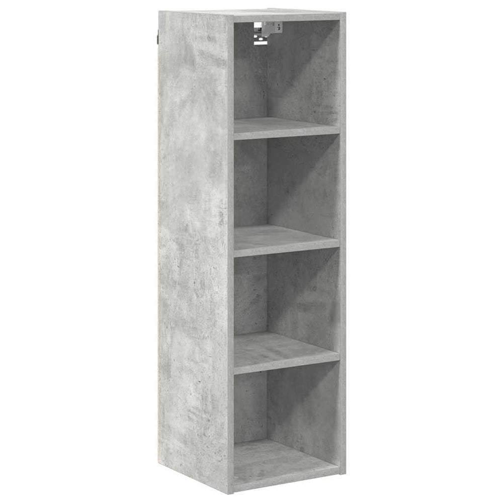 vidaXL Meuble haut mural gris béton 30 x 29,5 x 100 cm Bois d'ingénierie