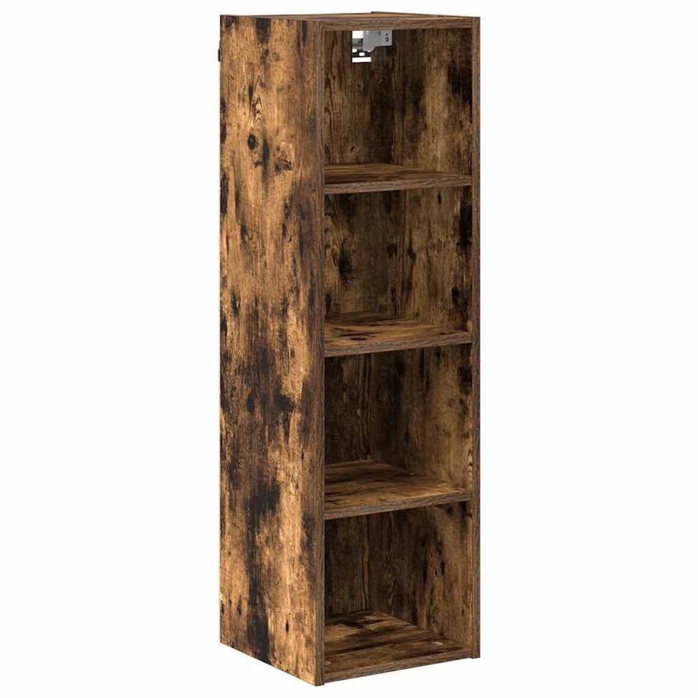 vidaXL Armoire murale Chêne fumé 30 x 29,5 x 100 cm Bois d'ingénierie