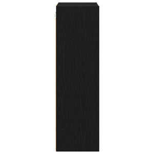 vidaXL Wall Cabinet Black Oak Look 40 x 29.5 x 100 cm