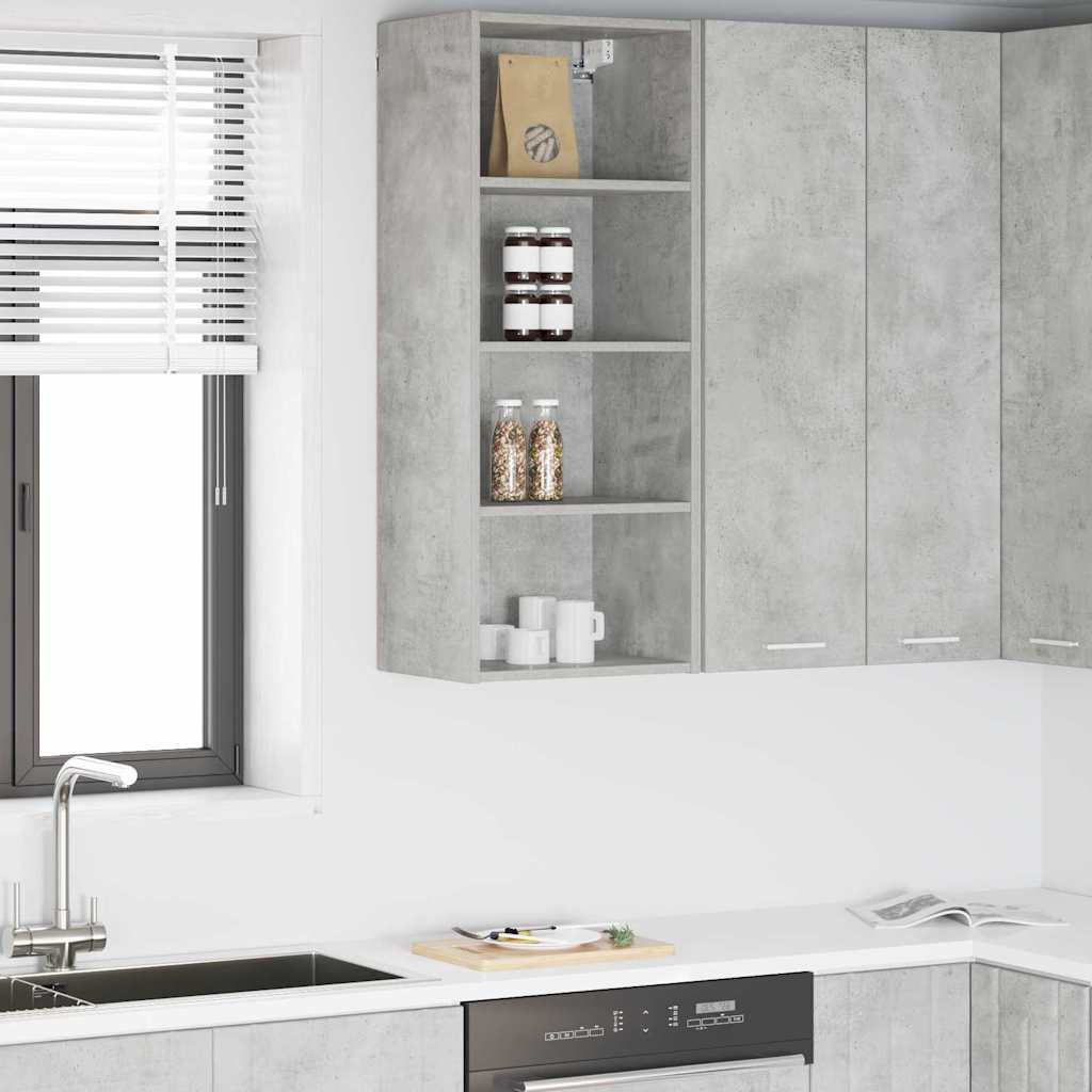 Hängeschrank Beton Grau 40x29,5x100cm