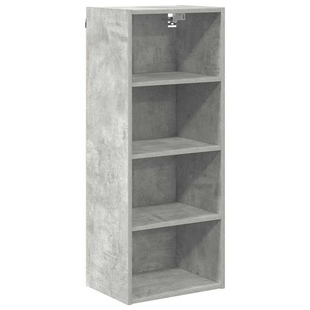 vidaXL Meuble haut mural gris béton 40 x 29,5 x 100 cm Bois d'ingénierie