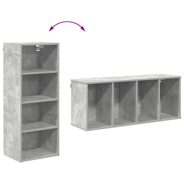 Hängeschrank Beton Grau 40x29,5x100cm