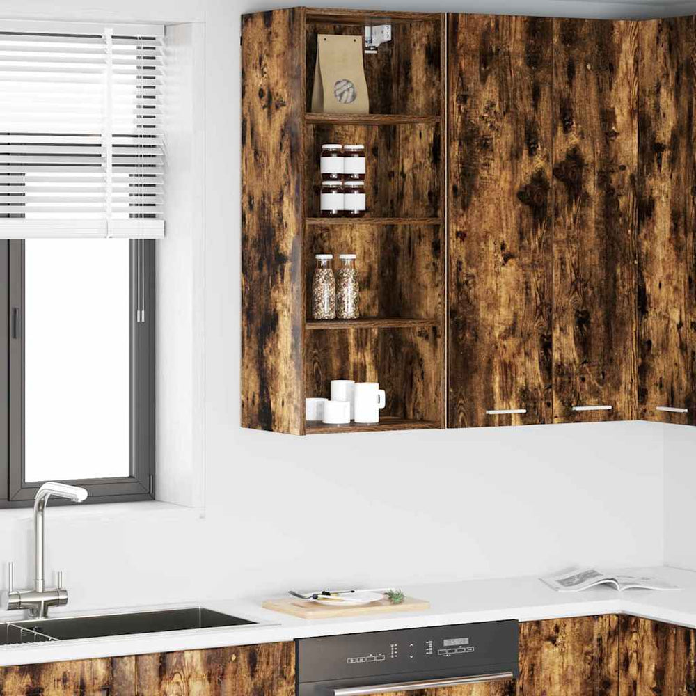 vidaXL Meuble haut Chêne fumé 40 x 29,5 x 100 cm Bois d'ingénierie