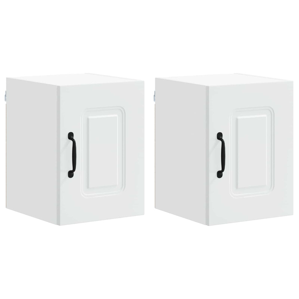 vidaXL Meuble de cuisine Kalmar 2 pcs Blanc 30 x 31 x 40 cm Bois d'ingénierie