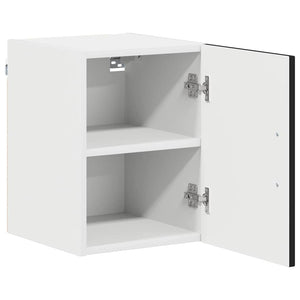 Schwarzer Küchenschrank Kalmar, 2er-Set