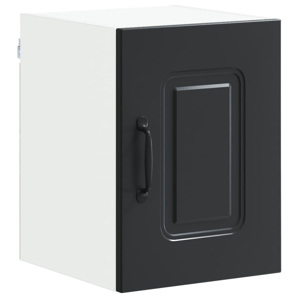 Schwarzer Küchenschrank Kalmar, 2er-Set