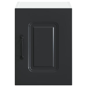 Schwarzer Küchenschrank Kalmar, 2er-Set