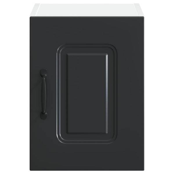 Schwarzer Küchenschrank Kalmar, 2er-Set