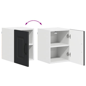 Schwarzer Küchenschrank Kalmar, 2er-Set