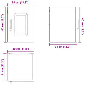 Küchenschrank Kalmar Grau Sonoma 30x31x40 cm