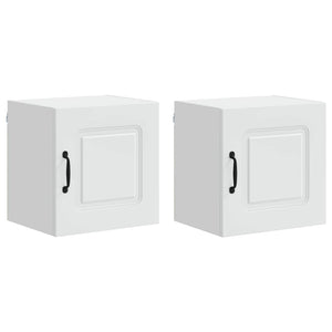 vidaXL Meuble haut de cuisine Kalmar 2 pcs Blanc 40 x 31 x 40 cm Bois d'ingénierie