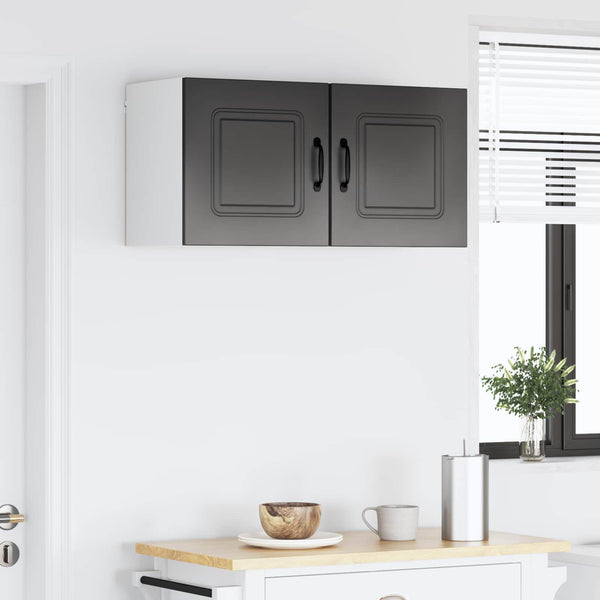 Küchenschrank Kalmar 2er-Set Schwarz 40x31x40 cm