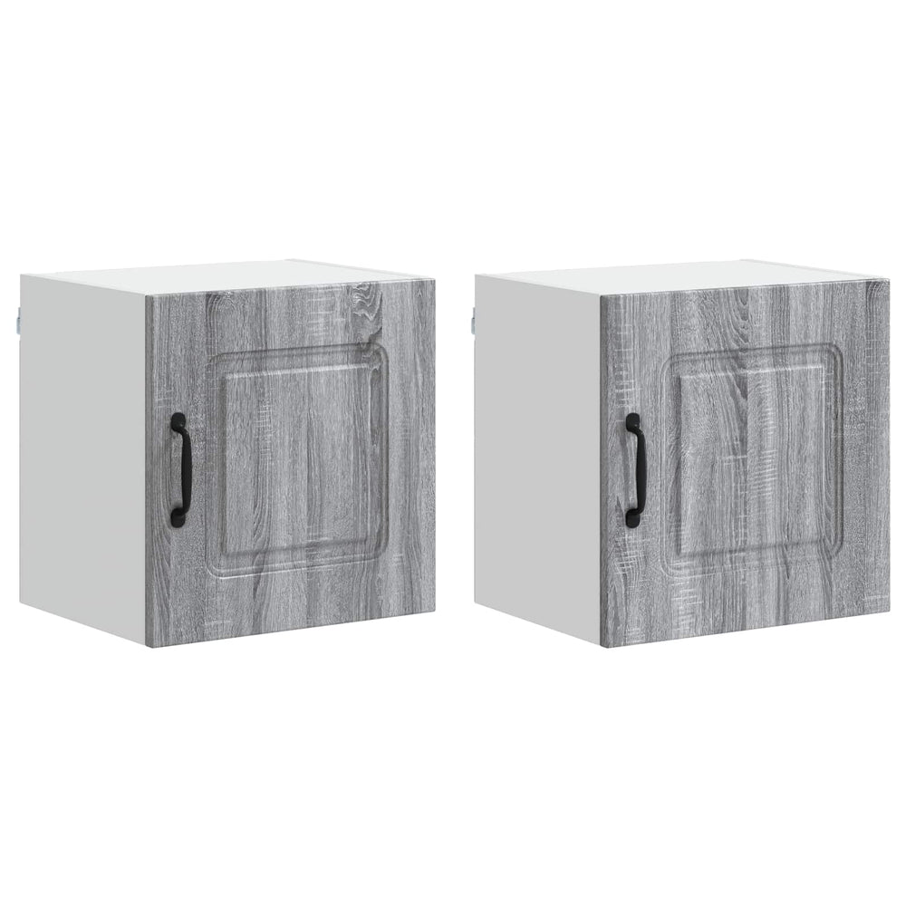 Küchenschrank Kalmar 2er-Set Grau Sonoma