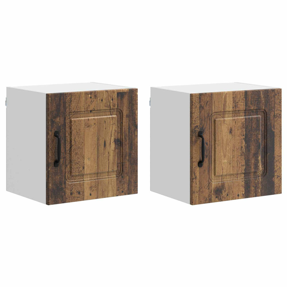 vidaXL Armoire de cuisine avec rangement Kalmar 2 pcs Bois de récupération 40 x 31 x 40 cm