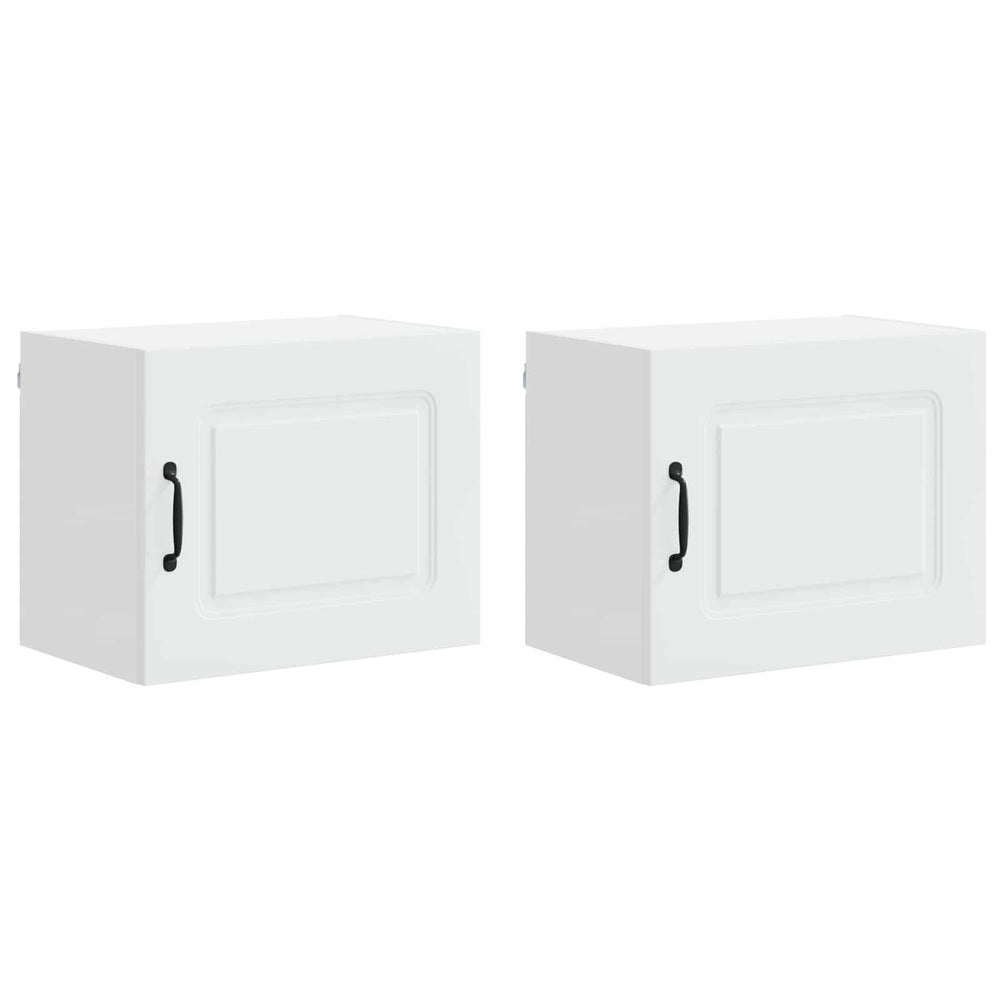 vidaXL Meuble de cuisine Kalmar 2 pcs Blanc 50 x 31 x 40 cm Bois d'ingénierie