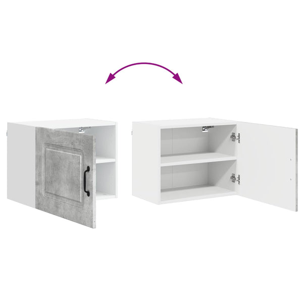 Meuble de cuisine vidaXL Kalmar gris béton 50 x 31 x 40 cm, bois d'ingénierie