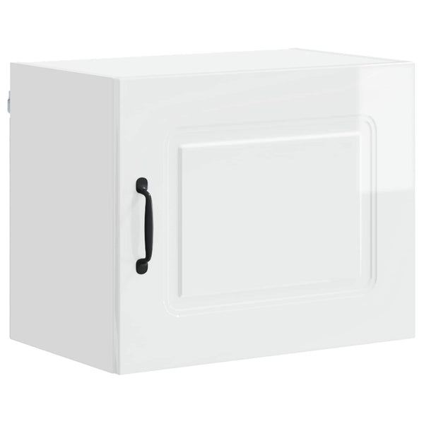 Küchenschrank 2er Set Hochglanz Weiß 50x40 cm