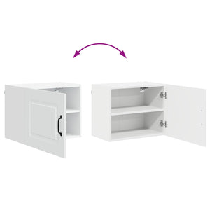 Küchenschrank 2er Set Hochglanz Weiß 50x40 cm