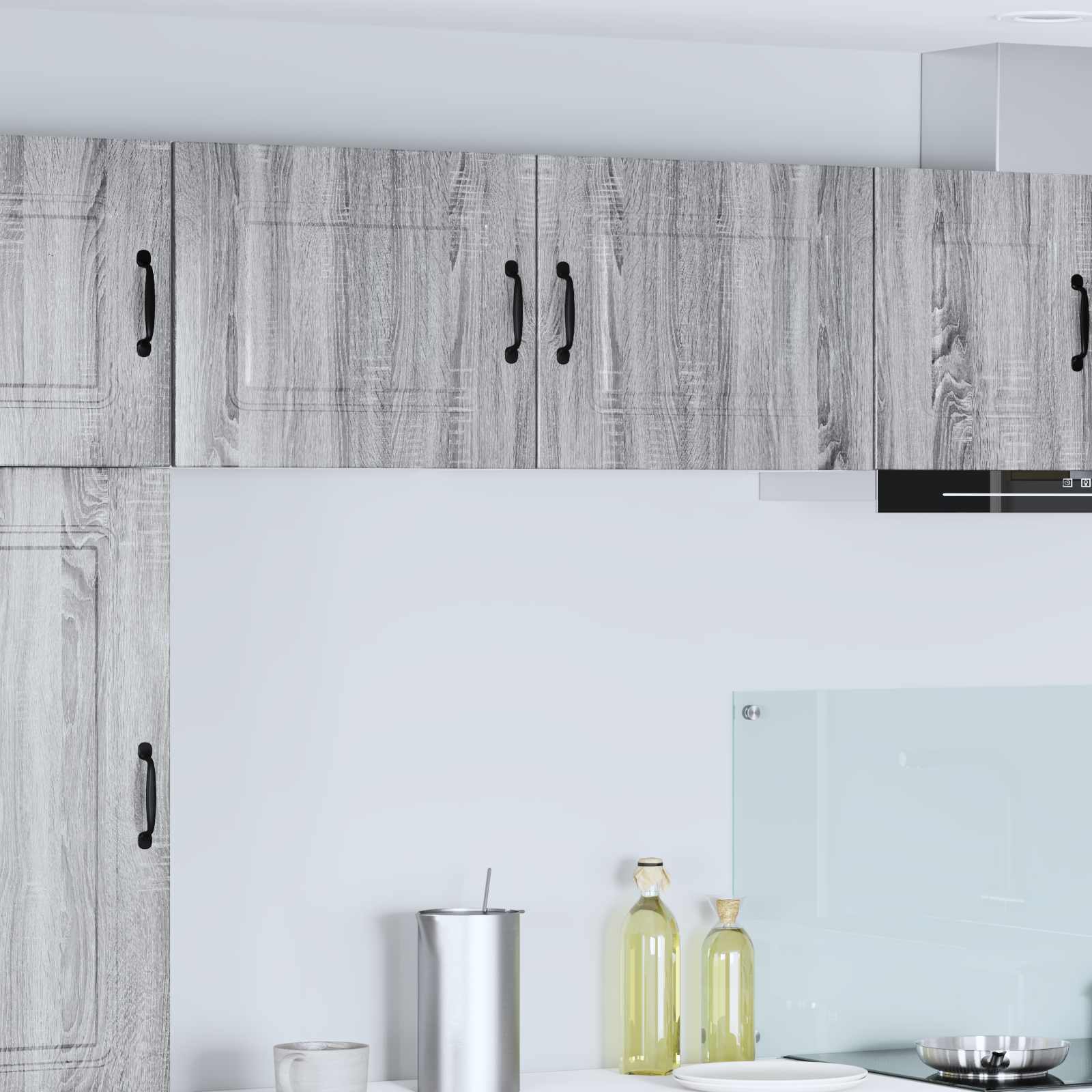 Küchenschrank 2er Set Grau Sonoma 50x31x40 cm