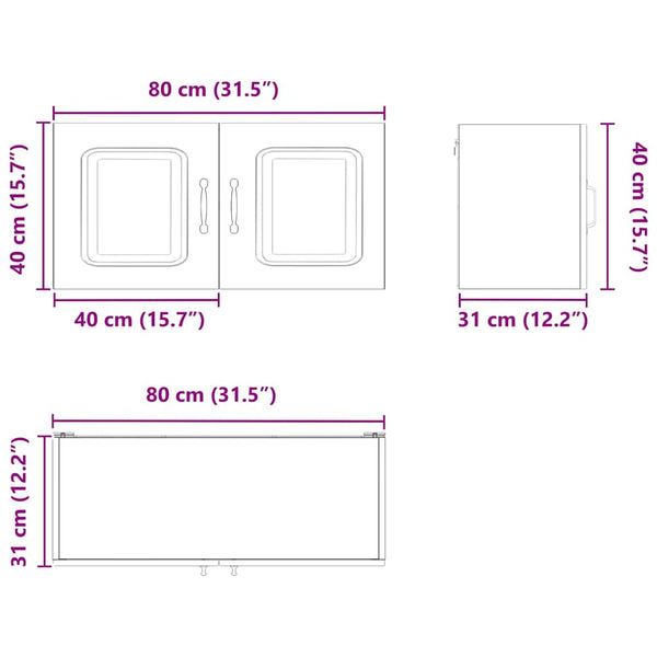 Küchenschrank Kalmar Artisan-Eiche 80 cm