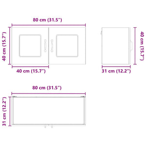 Küchenschrank Kalmar Eiche 80cm