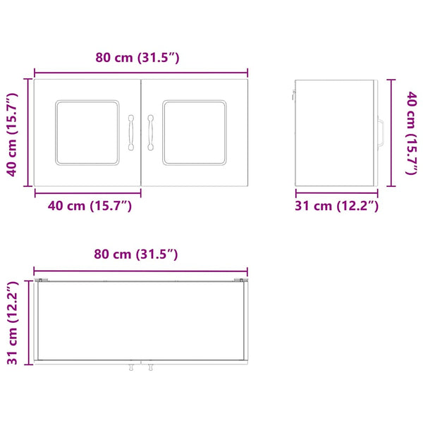 Küchenschrank Kalmar Eiche 80cm