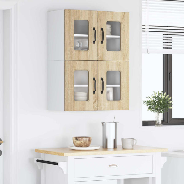 Küchenschrank 2er Set Sonoma-Eiche