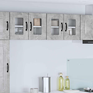Küchenschrank 2er Set Beton Grau 60cm