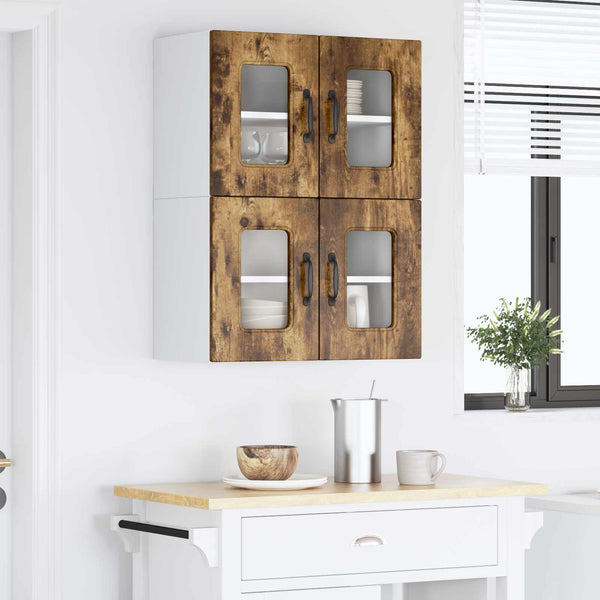 Küchenschrank 2er Set Geräucherte Eiche 60cm