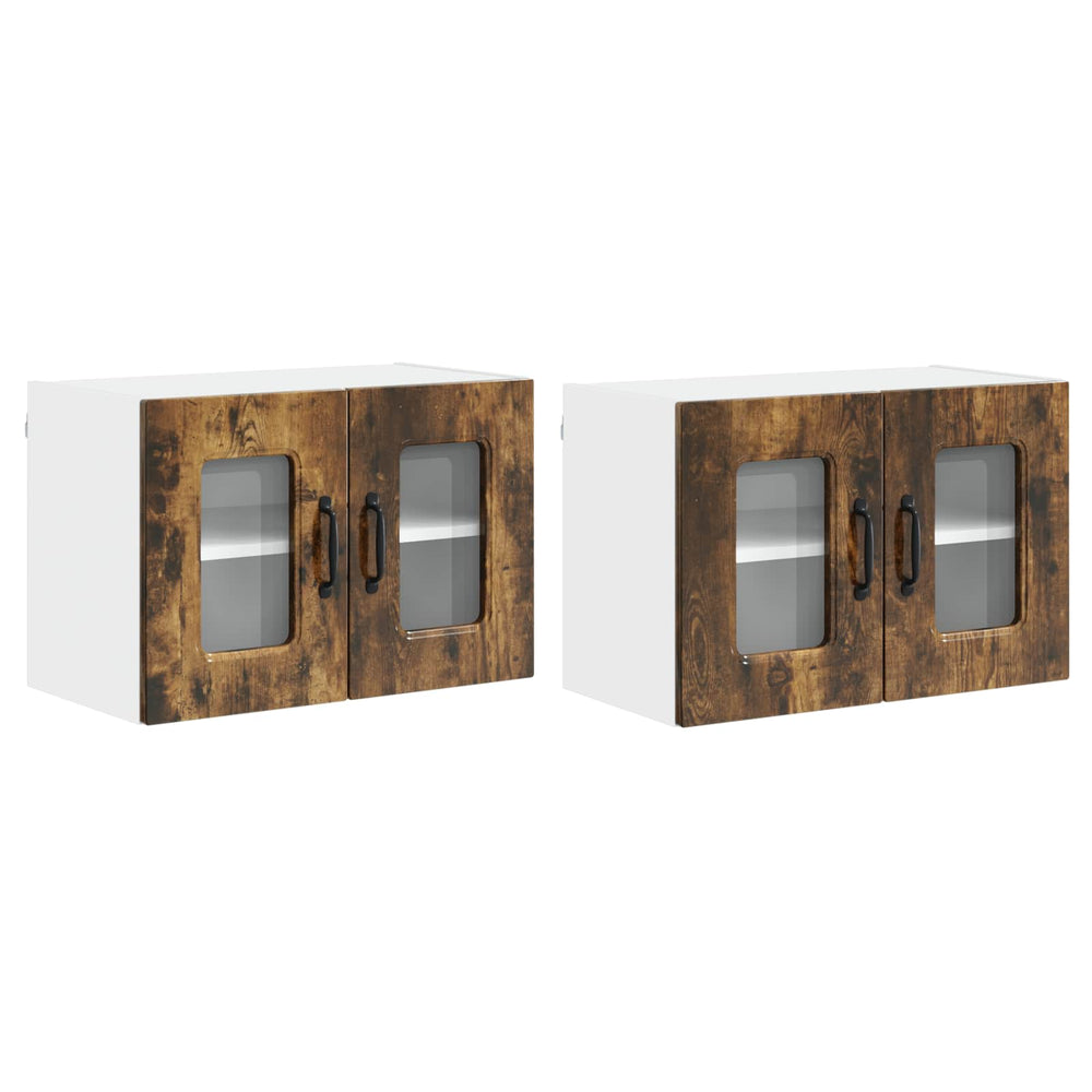 Küchenschrank 2er Set Geräucherte Eiche 60cm