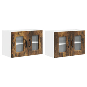 Küchenschrank 2er Set Geräucherte Eiche 60cm