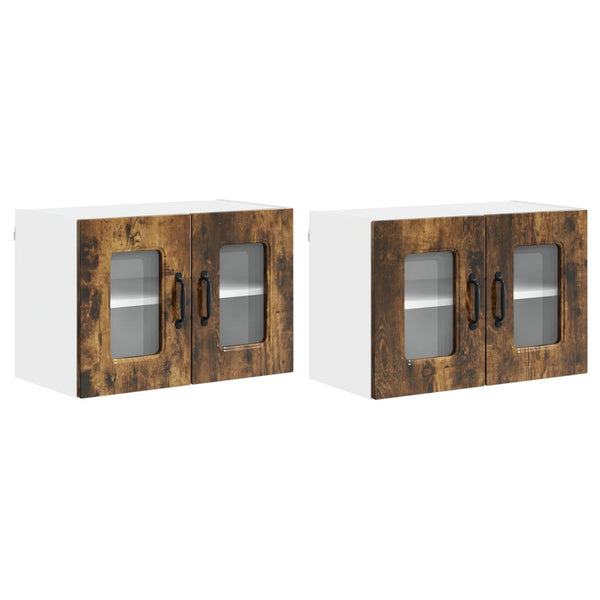 Küchenschrank 2er Set Geräucherte Eiche 60cm