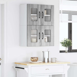 Küchenschrank Kalmar 2er-Set Grau Sonoma