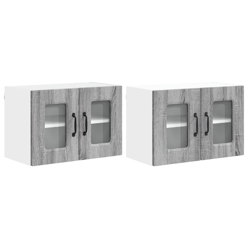 Küchenschrank Kalmar 2er-Set Grau Sonoma