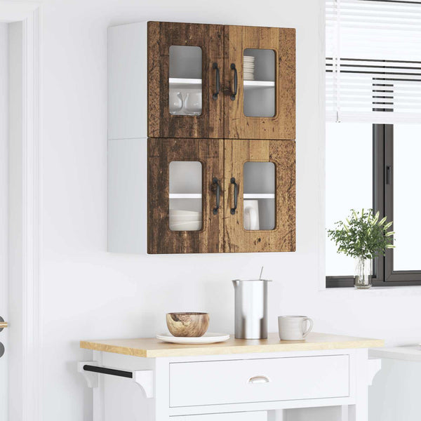 Küchenschrank Altholz 2er-Set