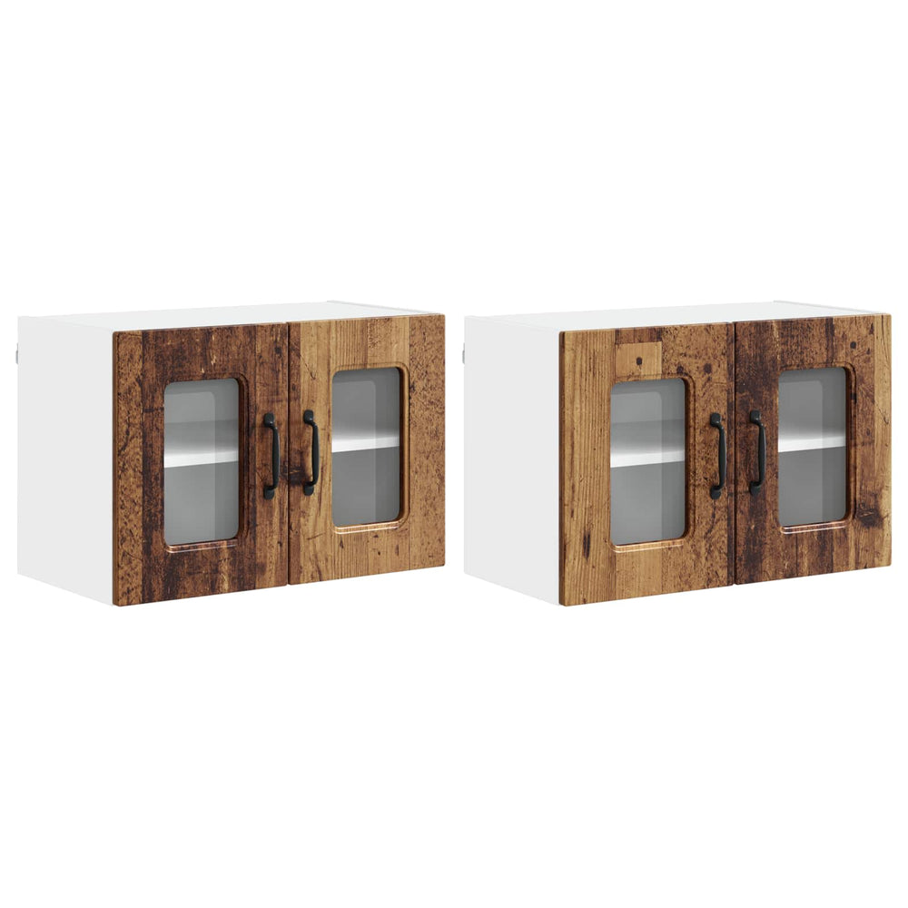 Küchenschrank Altholz 2er-Set