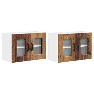 Küchenschrank Altholz 2er-Set