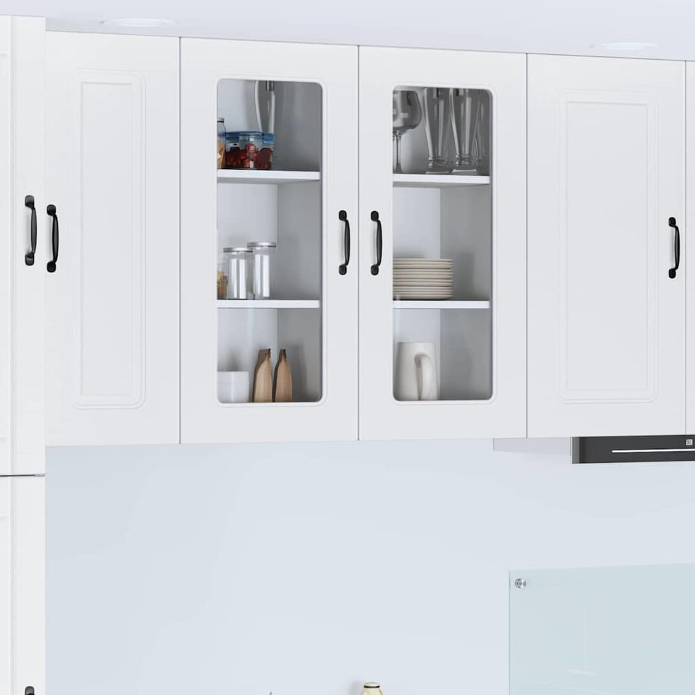 Küchenschrank Kalmar, 2er-Set, Weiß