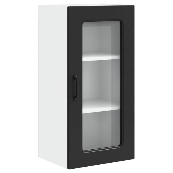 Küchenschrank Kalmar, 2er-Set, Schwarz