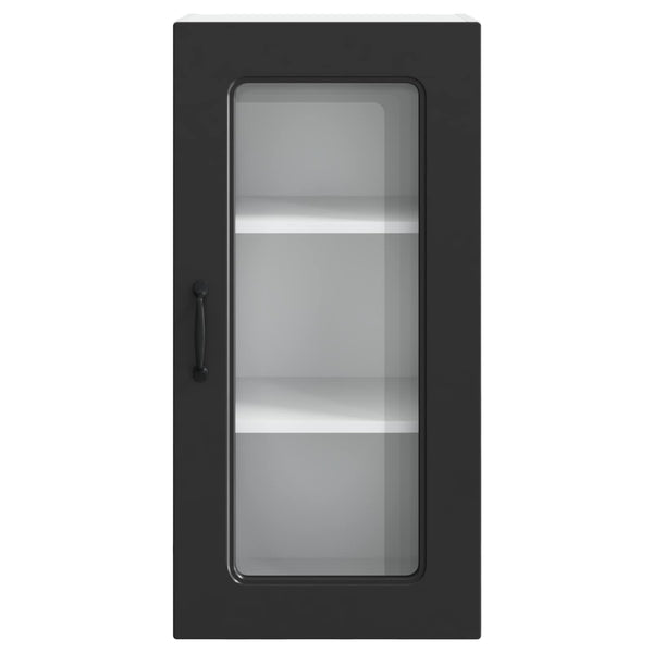 Küchenschrank Kalmar, 2er-Set, Schwarz