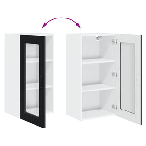 Küchenschrank Kalmar, 2er-Set, Schwarz