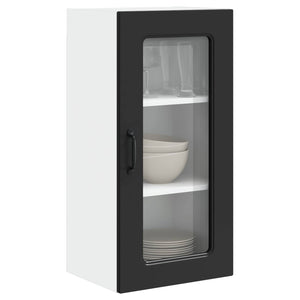 Küchenschrank Kalmar, 2er-Set, Schwarz