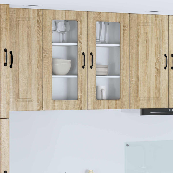 Küchenschrank 2er-Set Sonoma-Eiche 40x80 cm