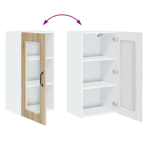 Küchenschrank 2er-Set Sonoma-Eiche 40x80 cm