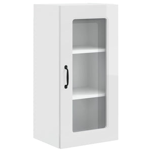 Küchenschrank Kalmar, 2er Set, Hochglanz Weiß