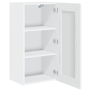Küchenschrank Kalmar, 2er Set, Hochglanz Weiß