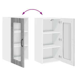 Küchenschrank Kalmar 2er-Set Grau Sonoma