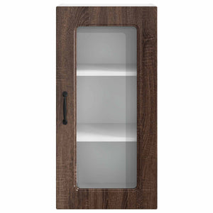 Küchenschrank 2er-Set Braun Eiche 40x80cm